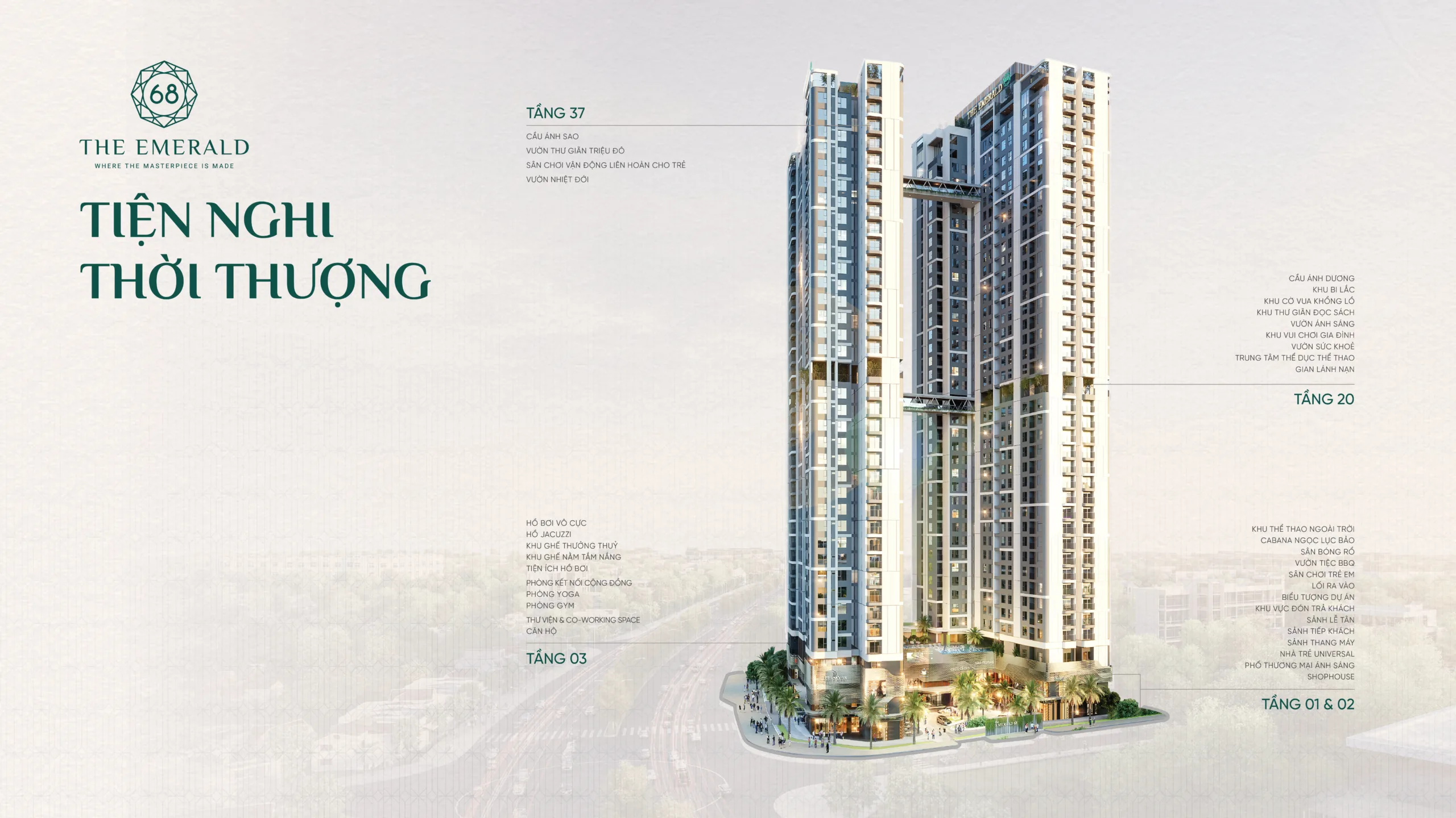 Tiện ích tổng thể The Emerald 68